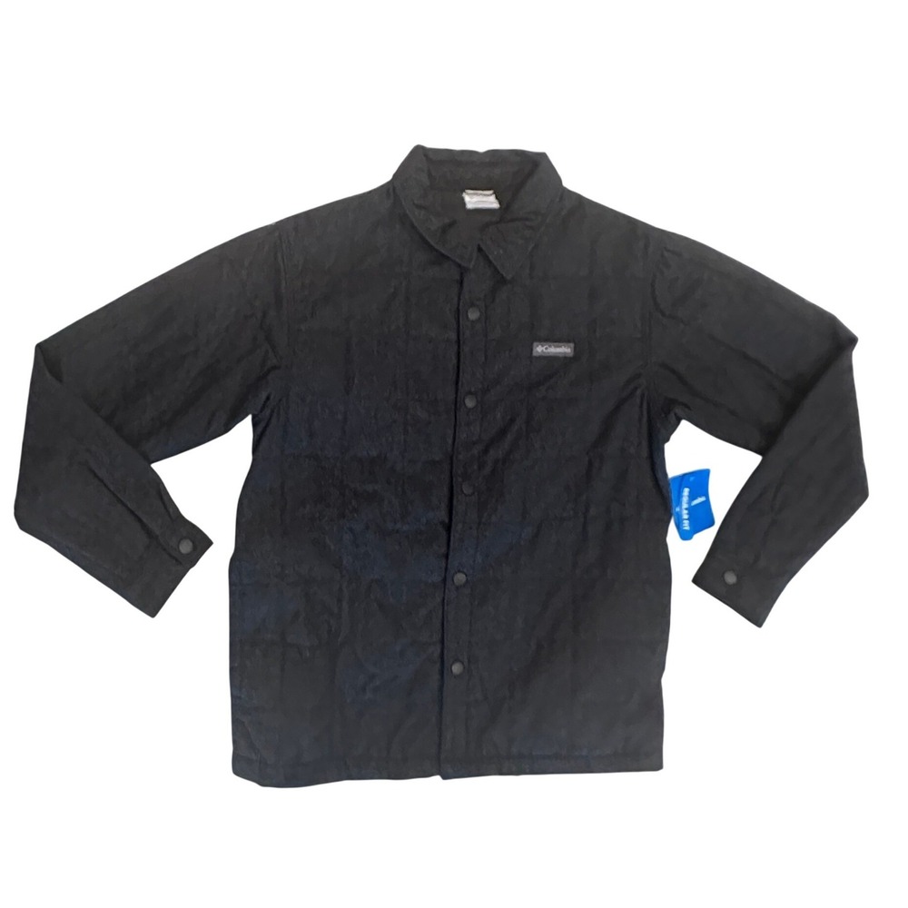 Columbia Landroamer Quilted Shirt Jacket Mens M Black NWT AM4571-010